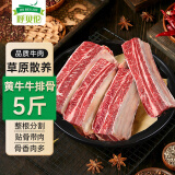 呼贝伦甘肃黄牛 牛排骨净重5斤 生鲜牛肉肋条烧烤火锅牛肉食材 源头直发