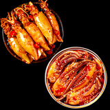 良心乐麻辣海鲜熟食麻辣小海鲜网红零食罐装即食生蚝鲍鱼八爪鱼海螺罐头 鱿鱼+海兔/2罐装