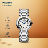 浪琴（LONGINES）瑞士手表 心月系列 石英钢带女表L81224716