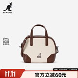 KANGOL官方新款贝壳包女时尚百搭休闲手提包学院风斜挎包 咖啡棕