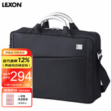乐上（LEXON）电脑包手提单肩包男士商务苹果笔记本包14英寸简约出差公文包蓝黑