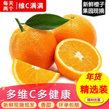 玖原农珍 赣南脐橙现摘新鲜榨汁水果橙子 年货水果礼盒 9斤净重普箱精选果220-320g