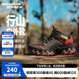 Skechers斯凯奇男童雪地靴户外棉靴儿童运动鞋冬大童棉鞋406415L 炭灰色/红色/CCRD 31码