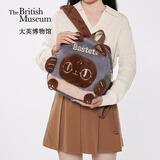 大英博物馆生日礼物巴斯特系列毛绒拼接猫头公仔双肩包送女生新年礼物