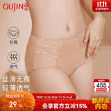 古今【全网已售50W+】女士高腰内裤收腹氨棉蕾丝性感透气提臀三角小裤 肤色 【 1条 M 160 /85