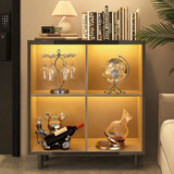 初见酒柜装饰品摆件艺术轻奢高档红酒架客厅餐边柜电视柜乔迁新居礼品 轻奢柜体4件套【设计师组合】