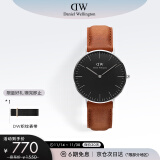 丹尼尔惠灵顿（DanielWellington）DW手表男女情侣手表36mm时尚欧美表石英腕表生日礼物DW00100144