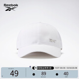 Reebok锐步官方休闲舒适运动健身鸭舌帽 GP0137_白色 OSFM