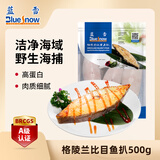 蓝雪 冷冻格陵兰比目鱼扒 500g 5-8块袋装鲽鱼 烧烤食材鱼类海鲜水产