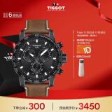 天梭（TISSOT）瑞士手表 速敢系列腕表 皮带石英男表 T125.617.36.051.01