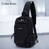 Colins Keirs胸包男斜挎包潮牌休闲商务时尚防水小背包帆布包运动单肩包男包 1027+手提袋 送礼推荐 1027