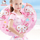 Hello Kitty儿童游泳圈女童腋下充气圈小女孩3-8岁加厚救生圈 B18461-KT粉色