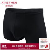 爱慕先生1号裤莫代尔净痕中腰平角NS23V81暗夜黑170
