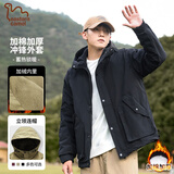 东方骆驼（EASTERN CAMEL）棉服夹克男士秋冬加绒加厚保暖棉袄户外工装冲锋外套羽绒棉防风衣