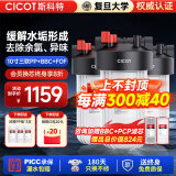 cicot斯科特净水器大白瓶前置过滤器家用全屋管道入户自来水过滤大流量净水器 大白瓶10寸三联PP+BBC+FOF