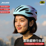 喜德盛自行车骑行头盔男女公路车山地车气动型安全帽黑客AD配件CRTK-001 蓝粉渐变 L码推荐头围59-61CM