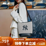 MLB包女水桶包斜挎包单肩包手提包拎包礼物送女友3ABMS072N-50BKS-F