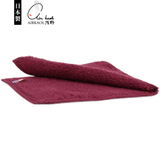 浅野（air kaol）日本手帕男士吸汗吸水柔软便携方巾婴儿童洗脸毛巾抑臭擦手巾擦汗 酒红色 1条 32*14cm