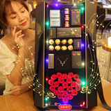 kourt天使之翼玫瑰花口红礼盒 圣诞节礼物生日送女生女朋友老婆礼品 项链+口红香水（送投影彩灯） 3g