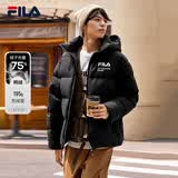FILA 斐乐官方男女羽绒服情侣款冬宽松休闲运动连帽印花保暖外套