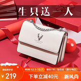 啄木鸟（TUCANO）包包女款2025年牛皮链条小方包单肩斜挎包实用生日礼物送女友