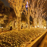 瑀火太阳能庭院照明灯彩灯户外防水氛围串灯树灯夜景新年装饰灯带灯串 22米200灯【高亮暖光】-带遥控 太阳能彩灯（太阳能+USB充电）