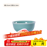 龙泉青瓷米饭碗陶瓷新款创意中式餐具家用加厚吃饭碗大号面汤碗喝粥碗小碗 4.5英寸天青碗