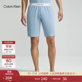 Calvin Klein内衣【冰美事系列】情侣夏季ck凉感抗菌居家睡衣短裤睡裤随心选 男士下装8I3-蓝山 M