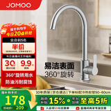 九牧（JOMOO）厨房水龙头304不锈钢洗菜盆360°旋转冷热双控龙头33221-748/7B-Z