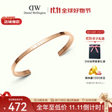 丹尼尔惠灵顿（DanielWellington）dw手镯女 经典玫瑰金大号开口手镯生日礼物送女友