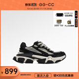 GG-CC【异星世界】秋季新款潮流时尚厚底老爹鞋做旧休闲鞋子女G24X5917 黑色 38