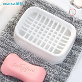 茶花肥皂盒 皂碟香皂架子肥皂架 双层沥水香皂盒子 颜色随机 1只装