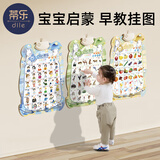 蒂乐宝宝有声早教挂图儿童识字汉语拼音玩具字母表发声婴幼儿挂画 【2张】蔬菜水果+认识动物