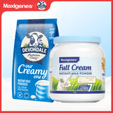Maxigenes美可卓蓝胖子全脂1kg+德运蓝袋子全脂1kg高钙高蛋白成人奶粉