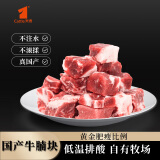 宾西谷饲牛腩块1kg/袋【不注水不滚揉真国产】中式炖煮烧烤小块肉