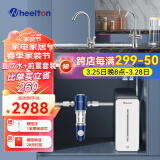 惠尔顿（WHEELTON）YK8净水器纳滤矿物质水厨房厨下式净水器家用直饮选择性反渗透母婴净水纯水双出水净水机 惠尔顿YK8净水器+前置过滤器p0038