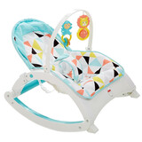 费雪（Fisher-Price）婴儿多功能轻便摇椅 新生儿哄睡安抚摇床满月礼物 简约风多功能轻便摇椅GFN32