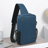 SHENG BEI ER男女胸包iPad包11 11.5 12.9 13 13.6英寸苹果华为联想平板电脑包 蓝色小号 适11-12.6英寸