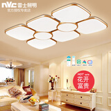 雷士照明led客厅灯吸顶灯异形简约现代创意欧式大气几何家用餐厅花型灯具 94W/智能语音APP 带遥控