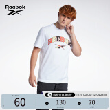 Reebok锐步官方男女款TEE经典舒适圆领印花休闲百搭短袖T恤 GJ5855 M