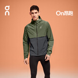 On 昂跑 Core Jacket 男款跑步夹克 Taiga/Eclipse 泰加林绿/日食黑 L