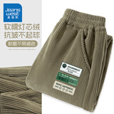 真维斯童装儿童加绒裤子2025新款女童灯芯绒保暖裤中大童秋冬长裤男童运动裤 【保暖灯芯绒】绿/J游戏K 120