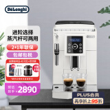 德龙（Delonghi）全自动咖啡机家用意式研磨一体机 13档研磨度现磨 15Bar泵压 ECAM23.420.W 琉沙白