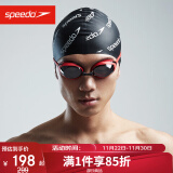 速比涛（Speedo）飞鱼系列精工高清防水防雾泳镜男女通用 800390117851 红色/黑色 