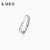 卡蒂罗（KADER）双生结情侣戒指一对999银对戒可刻字礼物送女友 999银-男单戒