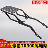 群伟（QUNWEI）适用豪爵TR300 TR300plus保险杠防摔护杠后尾货架尾箱支架改装件 升级款旅行版专用黑色碳钢尾架