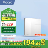 Aqara智能开关 遥控开关 已接入苹果HomeKit 智能家居 卡农三键 初雪白