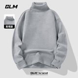 GLM毛衣男秋冬季保暖长袖内搭半高领加厚打底衫男士针织衫
