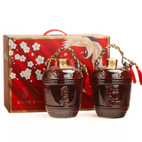 岁越绍兴产黄酒十二年陈花雕酒陶坛装1.5L糯米老酒14度半干型加饭酒 1500mL 2坛 礼盒装