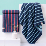 金号A类纯棉100%浴巾男士成人澡巾条纹加厚大浴巾